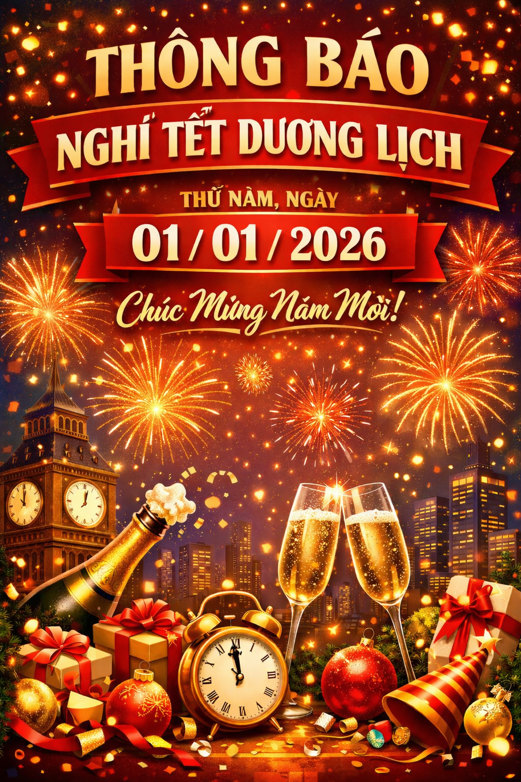 Thông báo nghỉ tết 2026