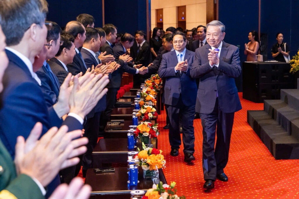 Tổng Bí thư Tô Lâm, Thủ tướng Chính phủ Phạm Minh Chính tham dự lễ kỷ niệm 80 năm ngành Bưu chính Viễn thông, 66 năm ngành Khoa học và Công nghệ.